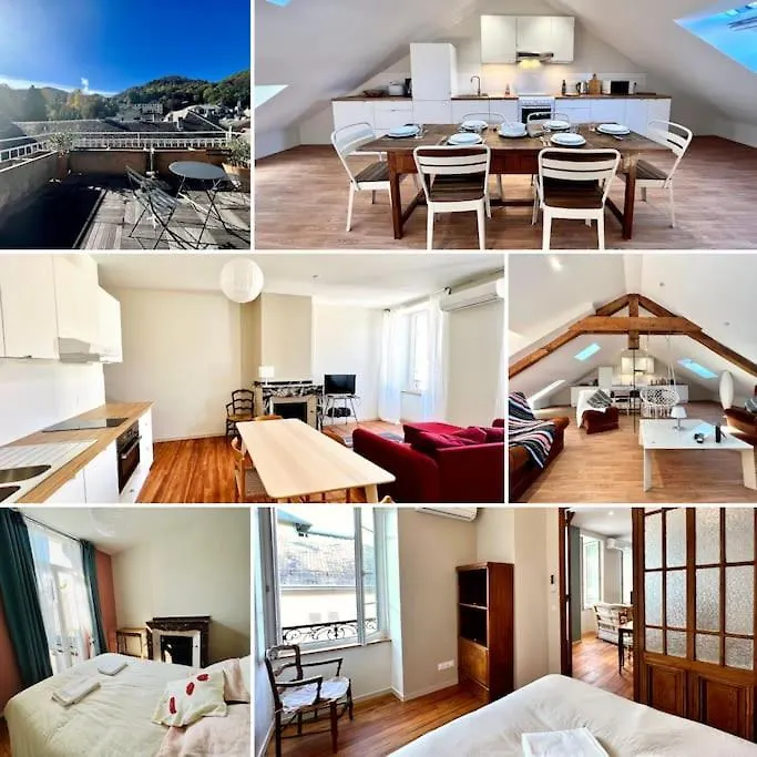 3 Appartements Reunis! Ascenseur Terrasse Vue Bagnères-de-Bigorre Frankrig